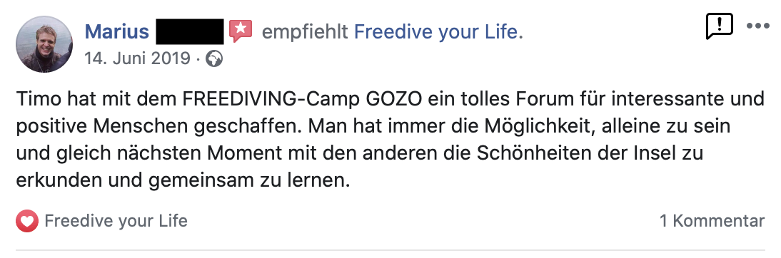 timo niessner freedive your life coach trainer apnoe freediving camp gozo